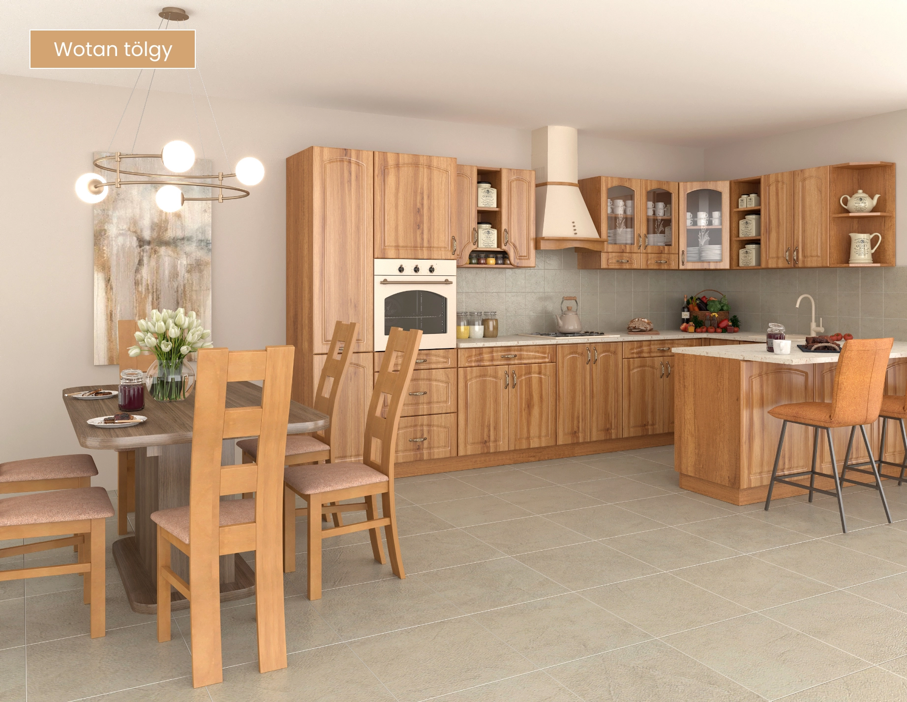 MIRLAND BÚTOR Bonyhád - rusztikus Zille konyhabútor